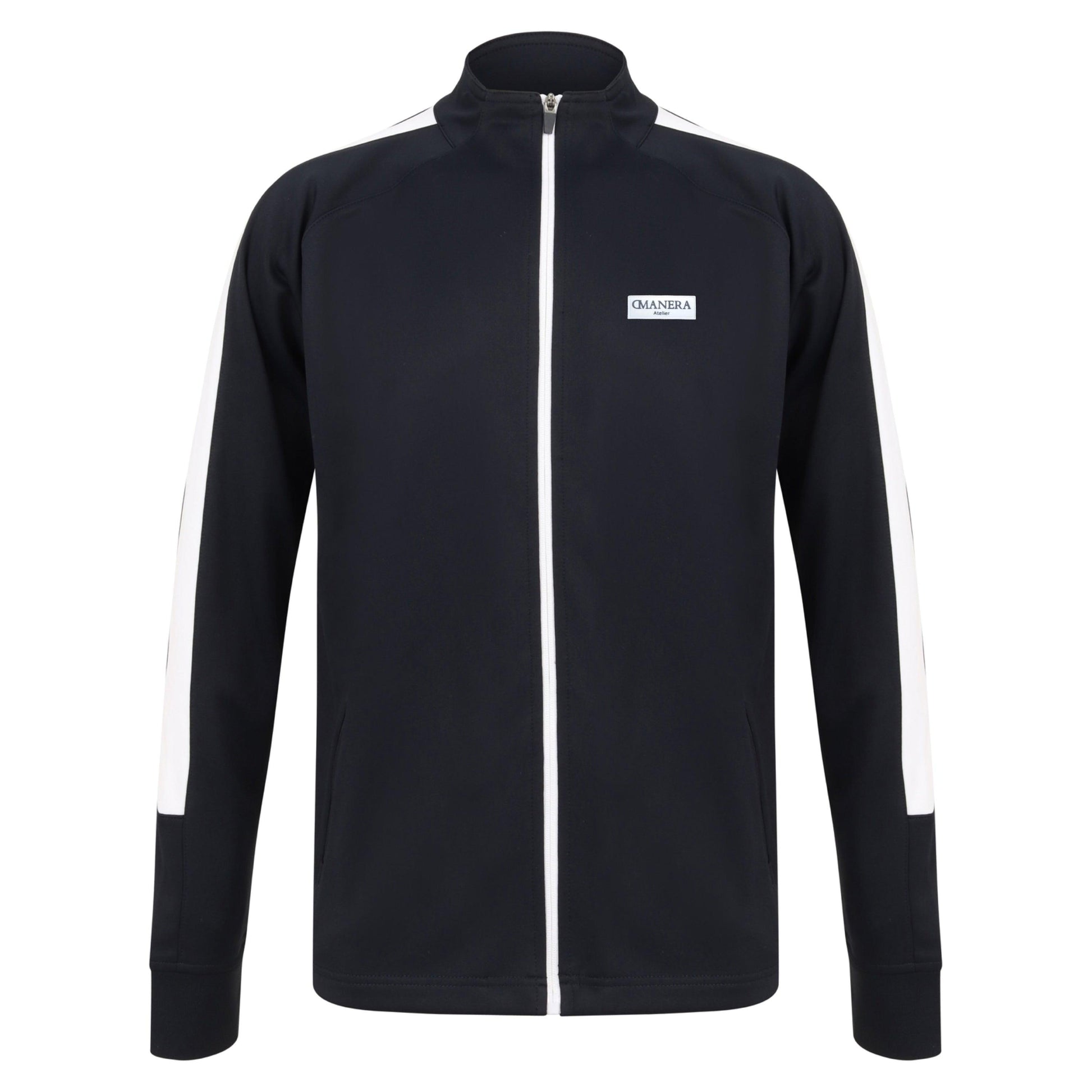 Performance Tracksuit Zip Jacket Navy/White - DMANERA Atelier