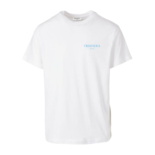 Premium Basic T-Shirt White/Lightblue - DMANERA Atelier