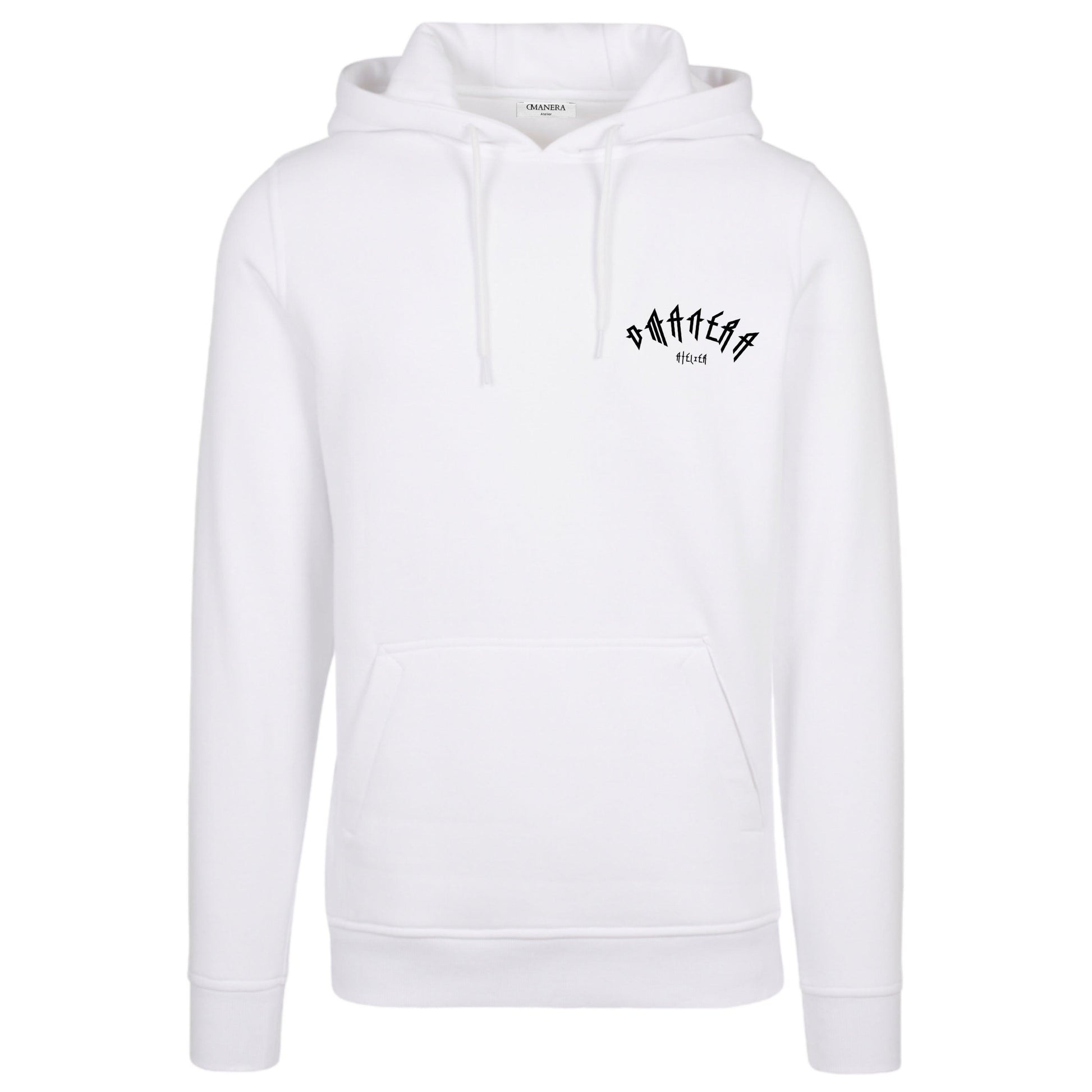 Regular Hoodie White/Black - DMANERA Atelier