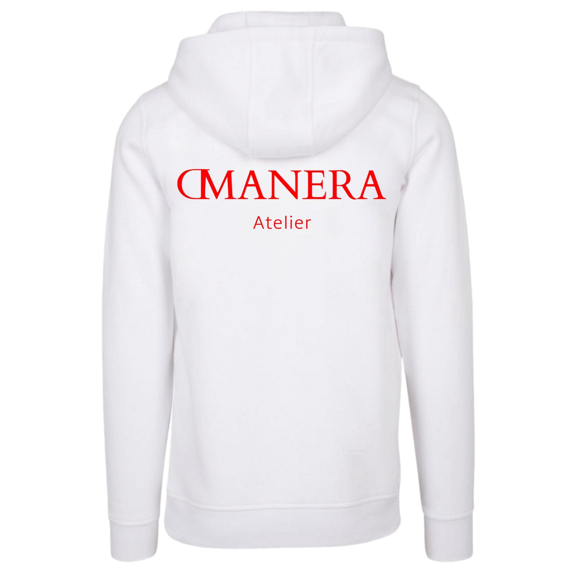 Regular Hoodie White/Red - DMANERA Atelier