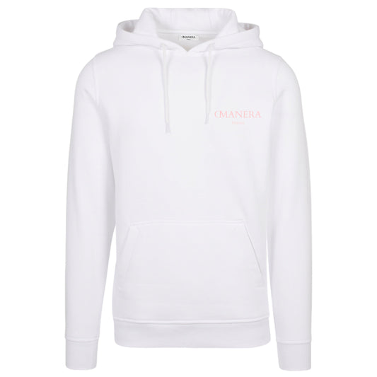 Regular Hoodie White/Rosé - DMANERA Atelier