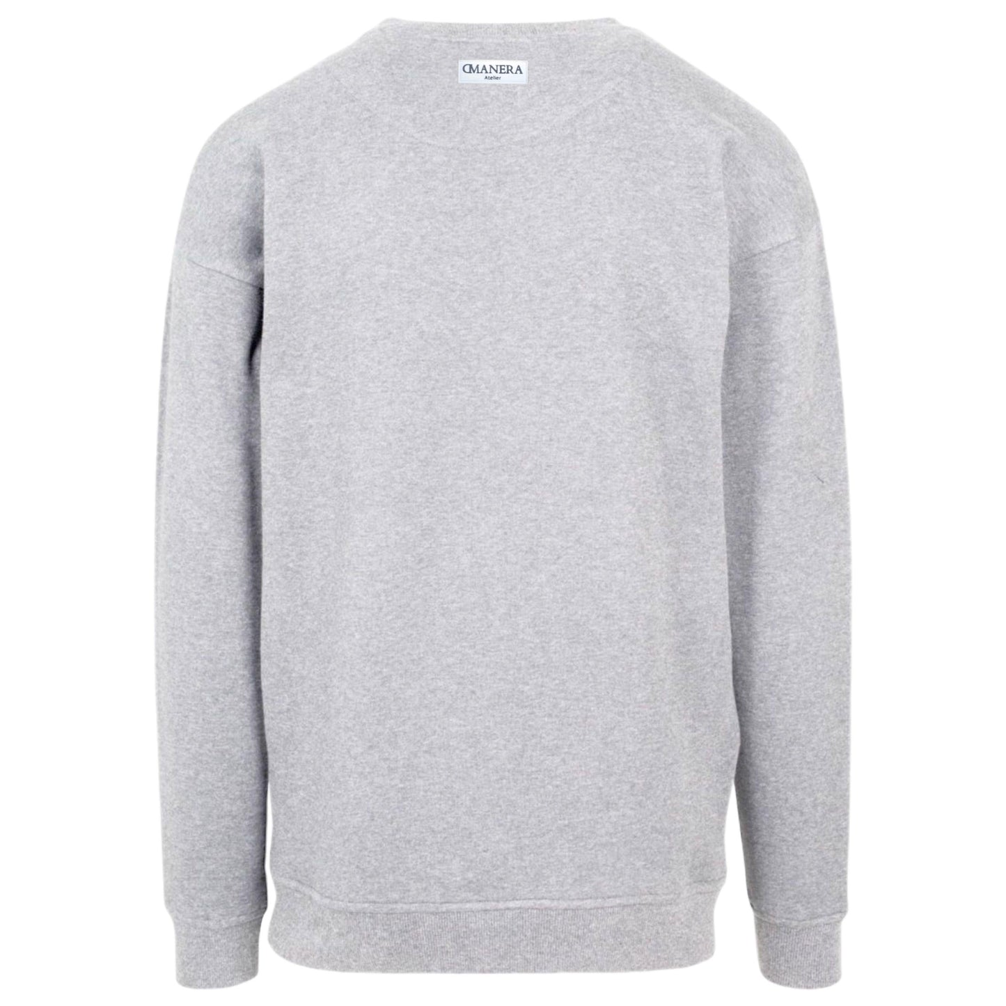 RUBBER Crewneck Heather Grey - DMANERA Atelier