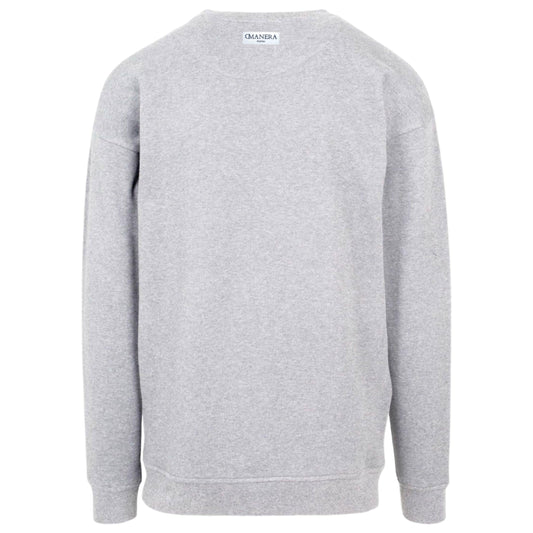 RUBBER Crewneck Heather Grey - DMANERA Atelier