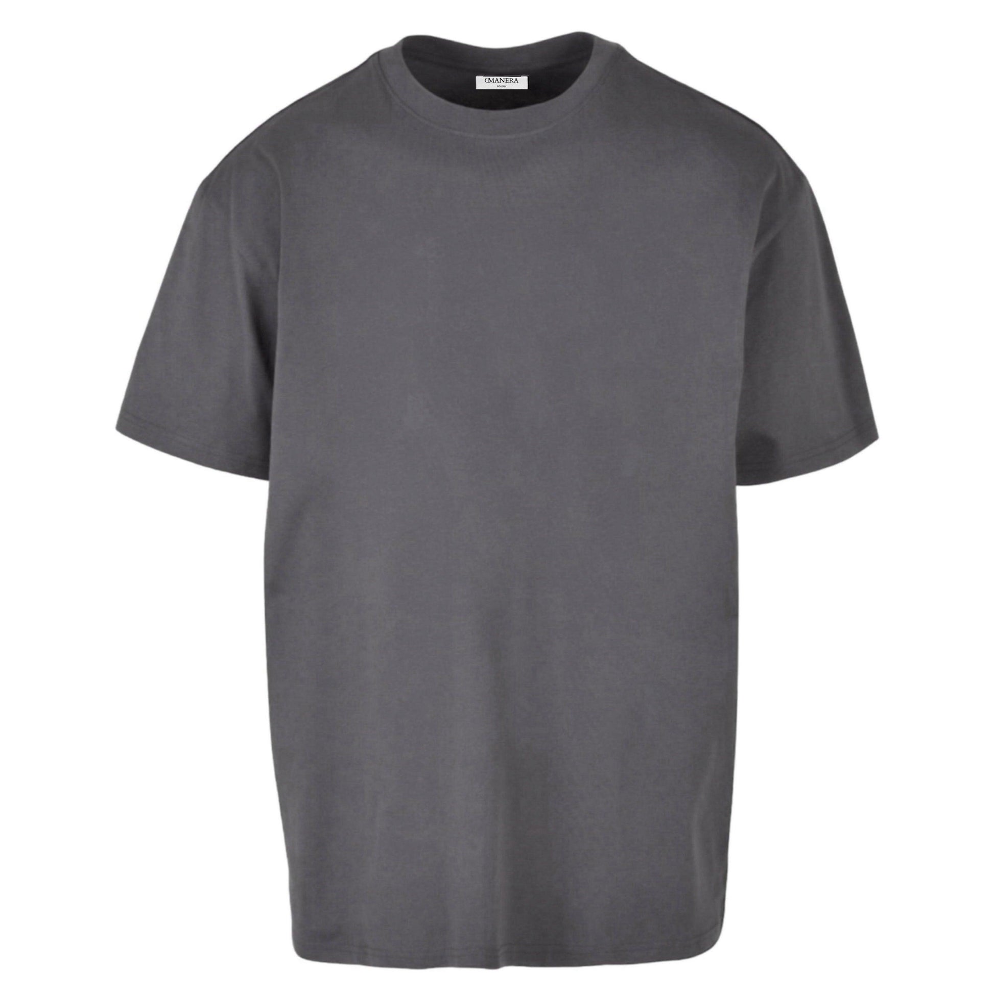 RUBBER Oversize T-Shirt Dark Grey - DMANERA Atelier