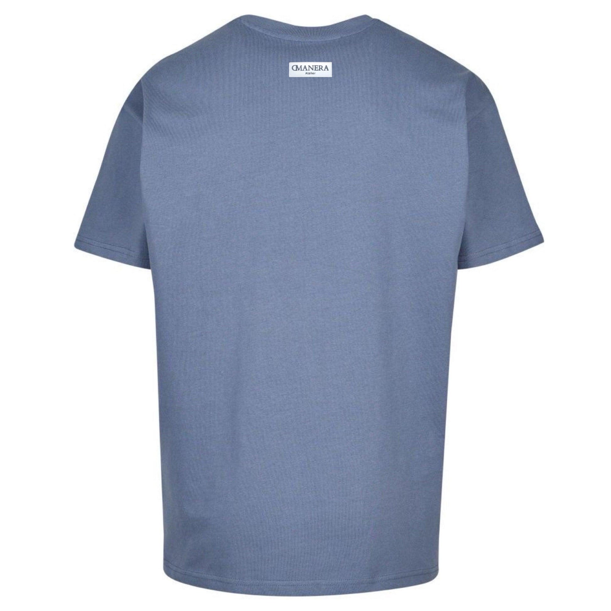 RUBBER Oversize T-Shirt Vintage Blue - DMANERA Atelier