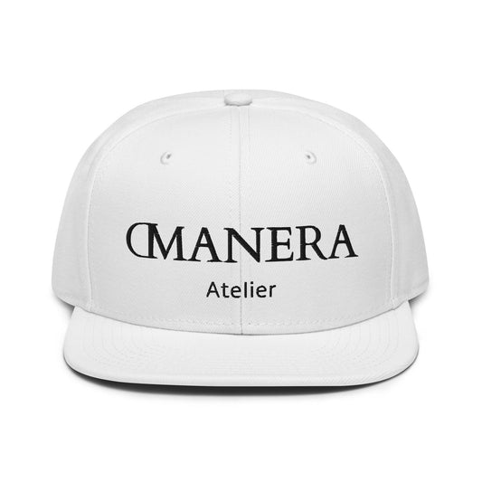 Snapback Cap White/Black - DMANERA Atelier