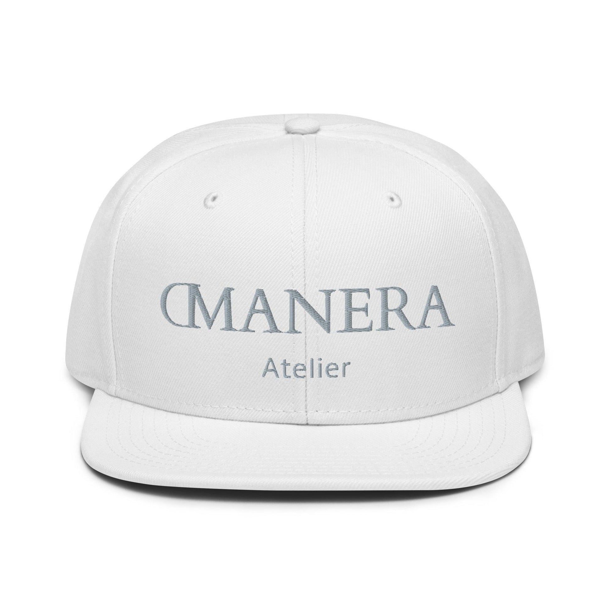 Snapback Cap White/Grey - DMANERA Atelier