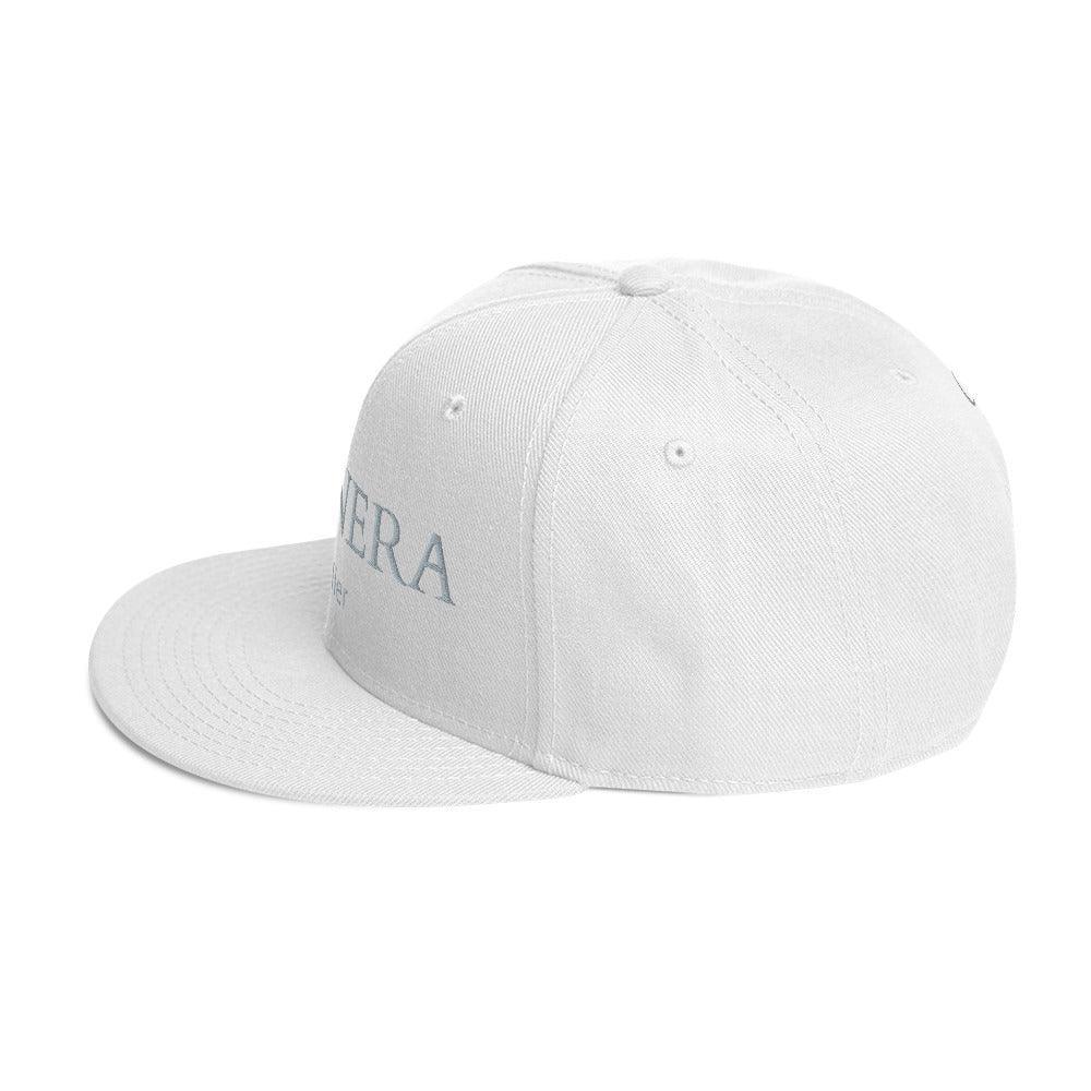 Snapback Cap White/Grey - DMANERA Atelier