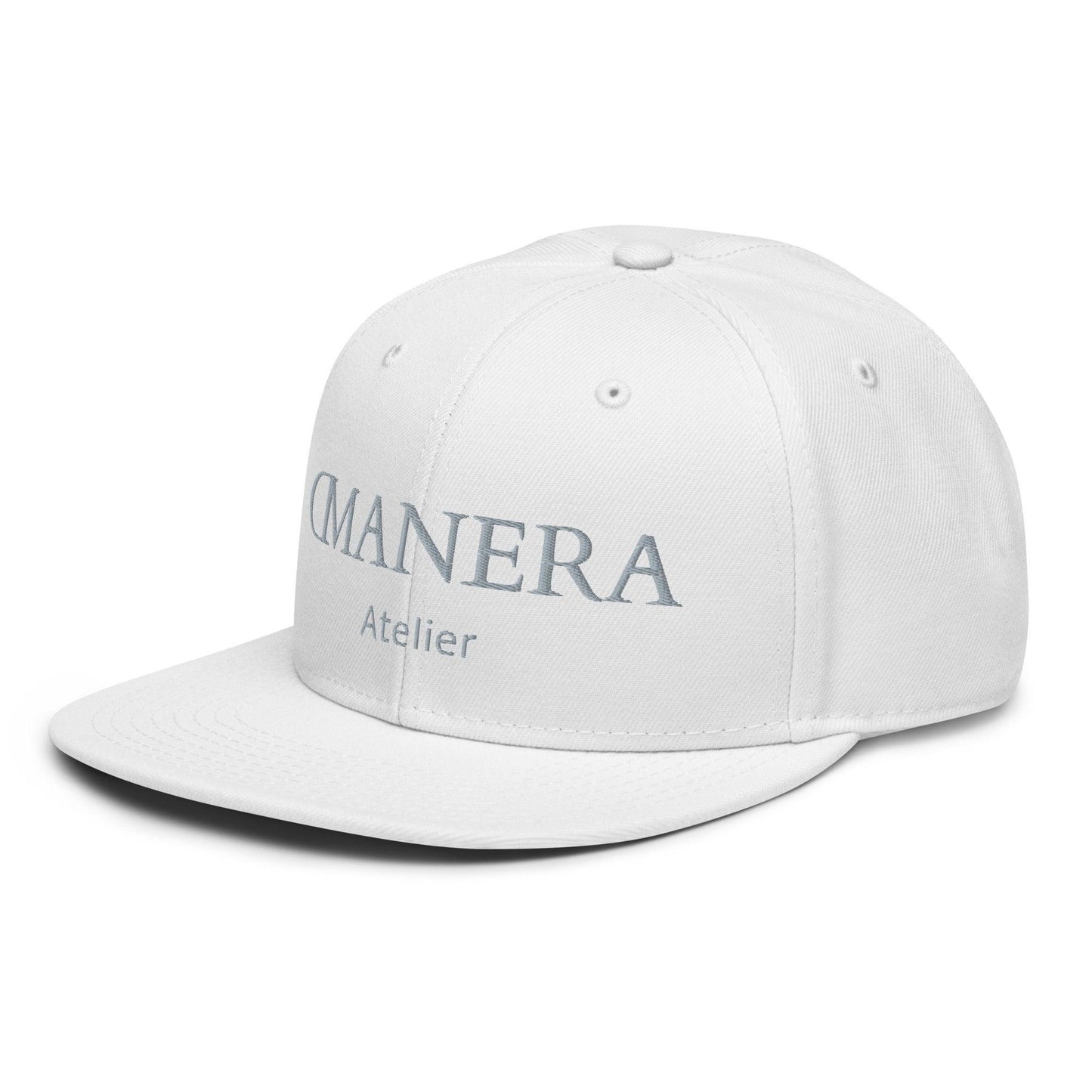 Snapback Cap White/Grey - DMANERA Atelier