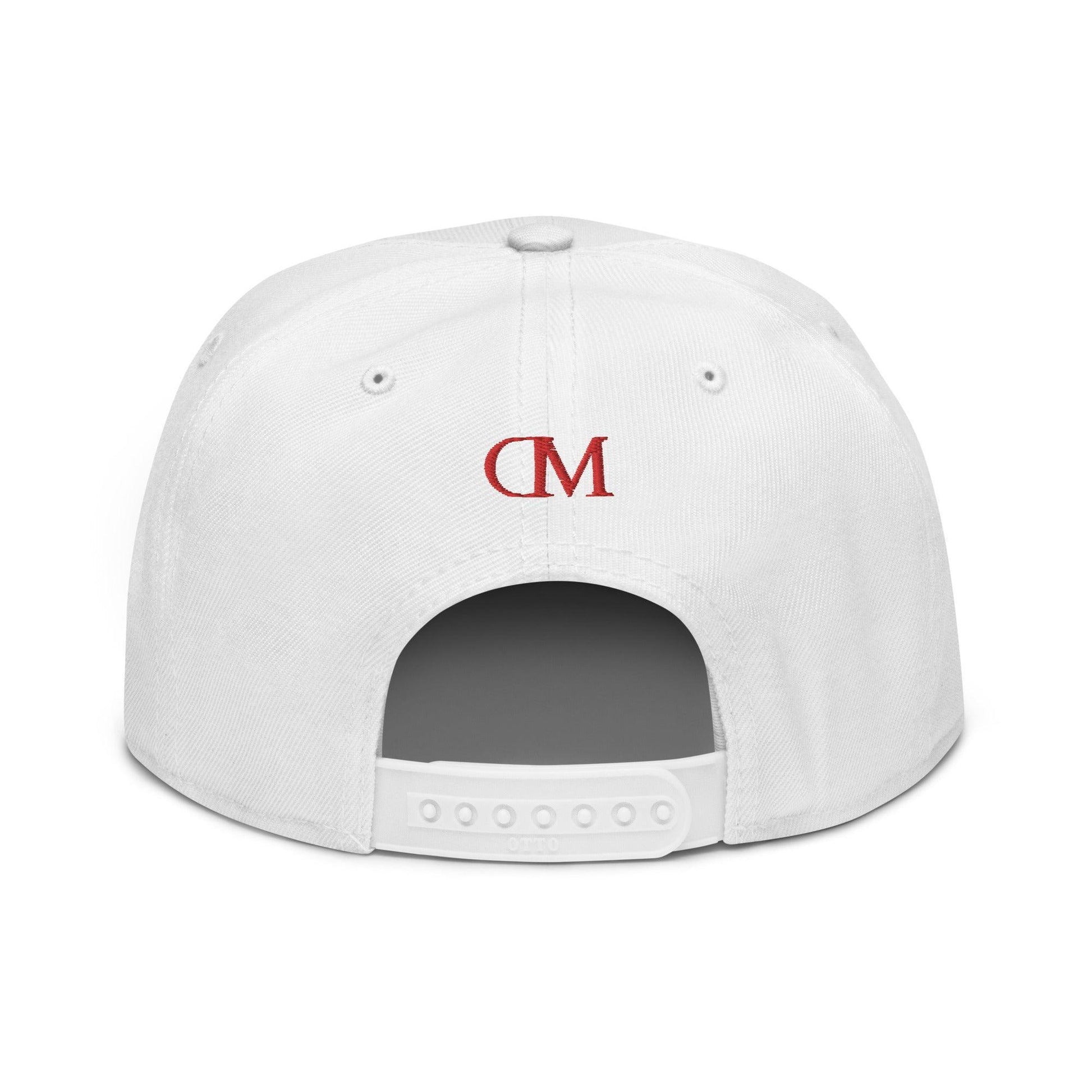 Snapback Cap White/Red - DMANERA Atelier