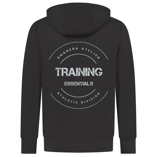 Training Performance Hoodie Black/Lightgrey - DMANERA Atelier